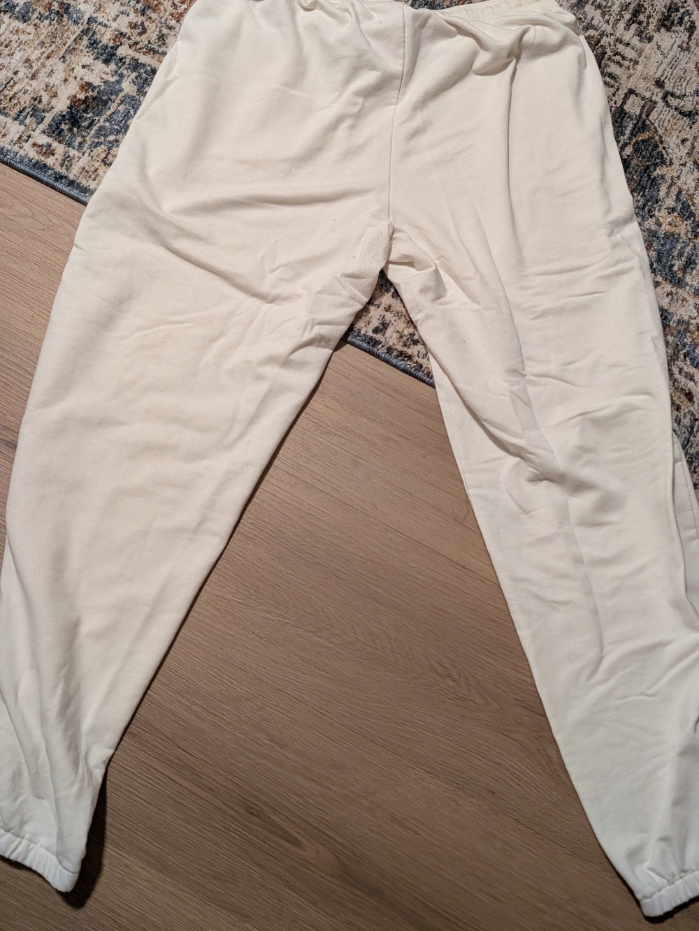 Lucky Brand Off-White Ribbed Sweatpants